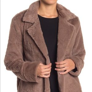 Wishlist Faux Fur Light Taupe Brown Jacket